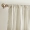 Threadmade Home Athena Faux Silk Window Curtain and Scarf Set, Ivory - 52"W x 108"L